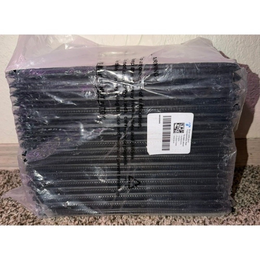 Perch Black Faux Leather Guest Check Presenters Gold Thank You Script 18 Pack - Picture 2 of 2